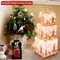 Costway Set of 3 Pre-Lit Christmas Gift Boxes Lighted Present Decoration with 100 Lights